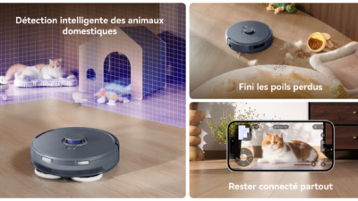 Narwal Freo Z10 Ultra en fonctionnement dans un salon